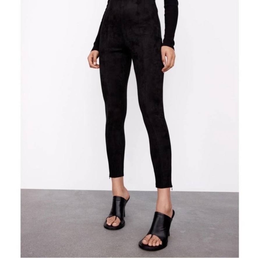 Zara Suede Leggings